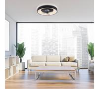 JUST LIGHT. GmbH Ventilatore da soffitto LED Venika, nero CCT, con telecomando, Ø 48,6 cm JUST LIGHT. GmbH