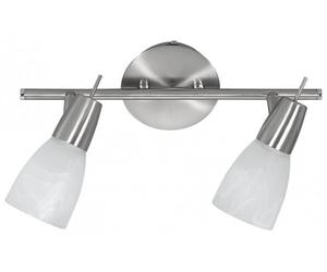Just Light Julia lampada da soffitto 2x4 W bianco-acciaio 11862-55
