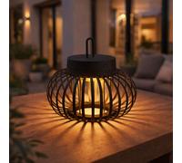 Just Light Lampada Da Tavolo Pendente LED Bambù D 25 Cm Touch Dimmer Akku [EEK: Non valutato]
