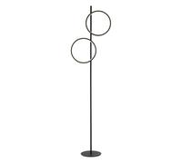 Just Light. Lampada da terra a LED, altezza 151 cm, 2 luci, colore nero, metallo