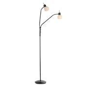 Just Light. Lampada da terra a LED, altezza 170 cm, 2 luci, colore nero, metallo
