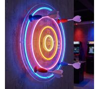 Just Light Neon LED Dartscheibe Bambini Con Saugnapf USB 46 cm [EEK: Non valutato]