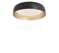 Just Light Osko Lampada da soffitto LED, nero/dorato - ø40 cm