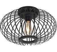 Just Light Racoon lampada da soffitto 1x40 W nero 11410-18