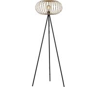 Just Light Racoon lampada da terra 2x40 W nero-legno 11415-79