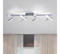 JUST LIGHT. Funzionale plafoniera LED Rico, 8 luci JUST LIGHT.