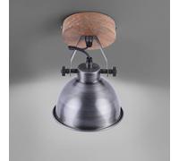 Just Light Samia lampada da parete 1x40 W legno-ferro 11981-77
