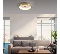 JUST LIGHT. Plafoniera Vertigo LED, CCT, Ø 46,5 cm, ottone JUST LIGHT.