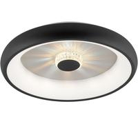 JUST LIGHT. Plafoniera Vertigo LED, CCT, Ø 46,5 cm, nero JUST LIGHT.