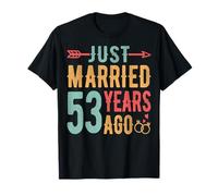 Just Married 53 Anni Ago - 53th Wedding Anniversary Couple Maglietta