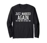 Just Married Again - 2 ° Regalo di Matrimonio per Il Secondo Matrimonio Maglia a Manica