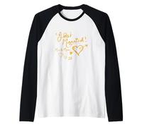 Just Married Mr. & Mrs. Bomboniere per feste di nozze per gli sposi novelle Maglia con Maniche Raglan
