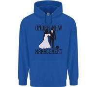 Just Married Sotto Nuovo Management Bambini Felpa con Cappuccio