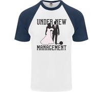 Just Married Sotto Nuovo Management DA UOMO S/S Baseball T-Shirt