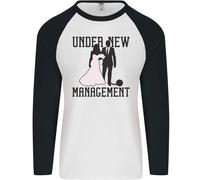 Just Married Sotto Nuovo Management Uomo L/S Baseball T-Shirt