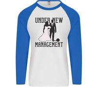 Just Married Sotto Nuovo Management Uomo L/S Baseball T-Shirt