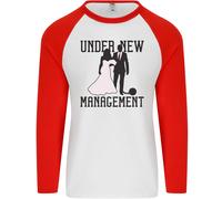 Just Married Sotto Nuovo Management Uomo L/S Baseball T-Shirt
