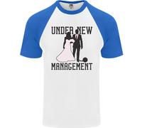 Just Married Sotto Nuovo Management Uomo S/S Baseball T-Shirt