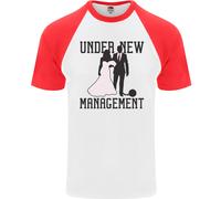 Just Married Sotto Nuovo Management Uomo S/S Baseball T-Shirt