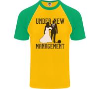 Just Married Sotto Nuovo Management Uomo S/S Baseball T-Shirt