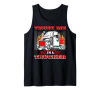 Just Me I Am A Trucker Funny Trucking Truck Driver Canotta