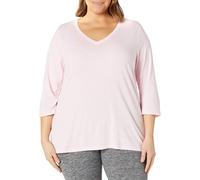 Just My Size Taglia Top V-Neck Flowy A Maniche 3/4 Per Donna Taglia Grande