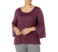 Just My Size Top Pintuck Donna Taglia Forte