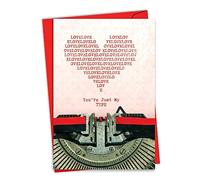 Just my type: Hilarious San Valentino, biglietto d' auguri con un messaggio keyboard-button-looking, con busta. C6776VDG