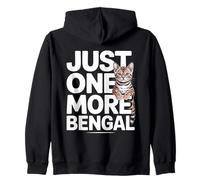Just One More Bengala Funny Bengal Cat Saying Felpa con Cappuccio