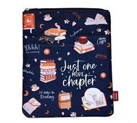 Just One More Capitolo - Custodia a libro con chiusura e tasca frontale, 11 x 8,5 pollici, regali per gli amanti dei libri