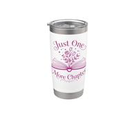 Just One More Capitolo Libro Amante Reading Plant Design Bicchiere termico in acciaio inox doppia parete