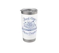 Just One More Capitolo Libro Amante Reading Plant Design Bicchiere termico in acciaio inox doppia parete