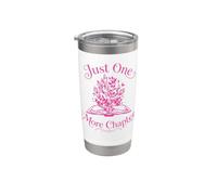 Just One More Capitolo Libro Amante Reading Plant Design Bicchiere termico in acciaio inox doppia parete