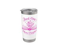 Just One More Capitolo Libro Amante Reading Plant Design Bicchiere termico in acciaio inox doppia parete