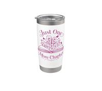 Just One More Capitolo Libro Amante Reading Plant Design Bicchiere termico in acciaio inox doppia parete