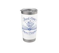 Just One More Capitolo Libro Amante Reading Plant Design Bicchiere termico in acciaio inox doppia parete