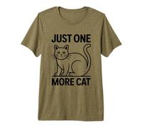 Just One More Cat Maglietta Premium