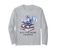 Just One More Chapter Book Dragon Reading Book Lover Bookish Maglia a Manica