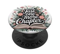 Just One More Chapter Book Lover Bookish Reading Cottagecore PopSockets PopGrip Adesivo