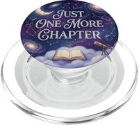 Just One More Chapter Book Lover Celestial Stars Moon PopSockets PopGrip per MagSafe