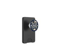 Just One More Chapter Book Lover Librarian Bookish Navy Blue PopSockets PopWallet per MagSafe