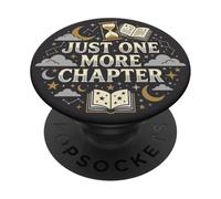 Just One More Chapter Book Lover Librarian Bookish PopSockets PopGrip Adesivo