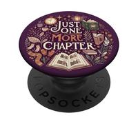 Just One More Chapter Book Lover Librarian Cozy Bookish PopSockets PopGrip Adesivo