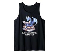 Just One More Chapter Book Worm Dragon Reading Lover Bookish Canotta