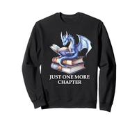 Just One More Chapter Book Worm Dragon Reading Lover Bookish Felpa
