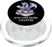 Just One More Chapter Book Worm Dragon Reading Lover Bookish PopSockets PopGrip per MagSafe