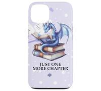 Just One More Chapter Book Worm Purple Dragon Reading Lovers Custodia per iPhone 13