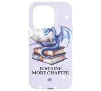 Just One More Chapter Book Worm Purple Dragon Reading Lovers Custodia per iPhone 15 Pro