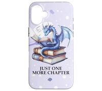 Just One More Chapter Book Worm Purple Dragon Reading Lovers Custodia per iPhone 16 Plus