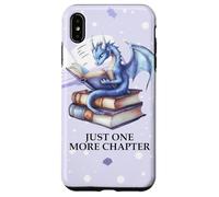 Just One More Chapter Book Worm Purple Dragon Reading Lovers Custodia per iPhone XS Max